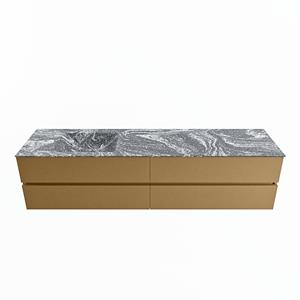 Mondiaz Vica Dlux badmeubel 200cm Oro - Cloud wastafel Lava links - zonder kraangat