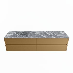 Mondiaz Vica Dlux badmeubel 200cm Oro - Cloud wastafel Lava links - met 1 kraangat