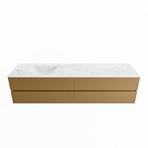 Mondiaz Vica Dlux badmeubel 200cm Oro - Cloud wastafel Opalo links - met 1 kraangat