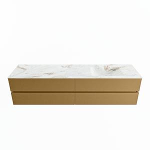 Mondiaz Vica Dlux badmeubel 200cm Oro - Cloud wastafel Frappe rechts - met 1 kraangat