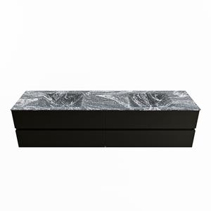 Mondiaz Vica Dlux badmeubel 200cm Urban - Cloud wastafel Lava dubbel - zonder kraangat