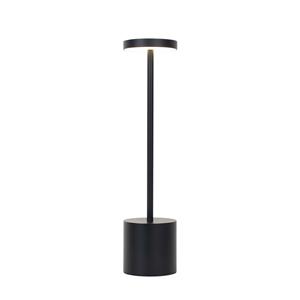 QAZQA Buiten tafellamp zwart incl. LED en dimmer oplaadbaar - Dupont