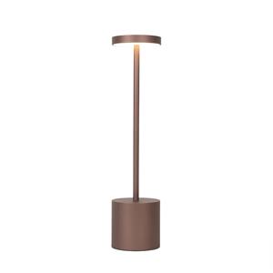 QAZQA Buiten tafellamp brons incl. LED en dimmer oplaadbaar - Dupont