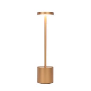 QAZQA Buiten tafellamp goud incl. LED en dimmer oplaadbaar - Dupont