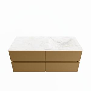 Mondiaz Vica Dlux badmeubel 120cm Oro - Cloud wastafel Ostra rechts - met 1 kraangat