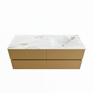 Mondiaz Vica Dlux badmeubel 130cm Oro - Cloud wastafel Frappe rechts - zonder kraangat