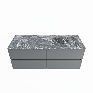 Mondiaz Vica Dlux badmeubel 130cm Plata - Cloud wastafel Lava rechts - met 1 kraangat