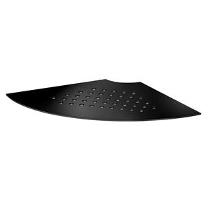 Smedbo Sideline hoekplanchet voor in tegelvoeg 200x200 mm (met gaten) - mat zwart