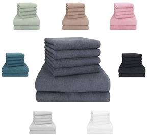 Betz Handtuch Set 6 tlg. Handtuch-Set BERLIN 4 Duschtücher 4 Handtücher, 100% Baumwolle