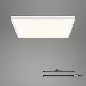 Briloner LED-Deckenlampe Slim S dimmbar CCT weiß 42x42cm