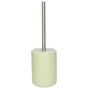 Merkloos WC-borstel/toiletborstel inclusief houder licht groen cm van steen -