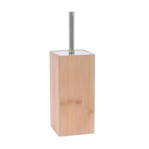Merkloos Bamboe houten wc-borstel houder cm -