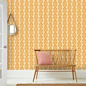 Praxis Seventies Fotobehang Print S734a9 Oranje Geel Beige 418,5x270cm