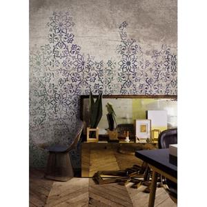 Praxis Vanilla Lime Fotobehang Print 14169 Grijs Blauw Bloem 450x270cm