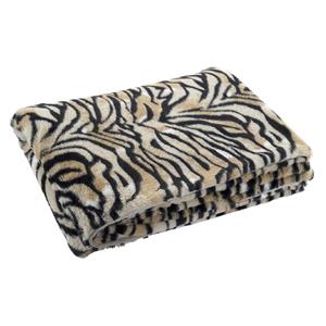 Items Fleece deken tijger dierenprint 150 x 200 cm -