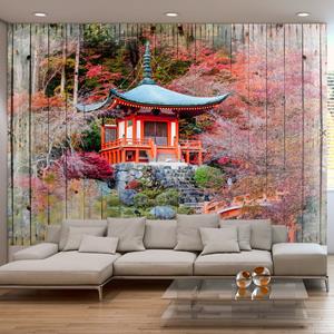 Karo-art Zelfklevend fotobehang - Herfst in Japan , Premium Print