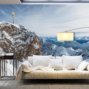 Karo-art Zelfklevend fotobehang - Winter in Zugspitze, 490x280, premium print