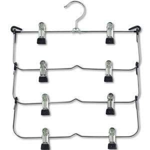 Zeller 2x Broekhangers/cliphangers kledinghangers meervoudig 36 cm -