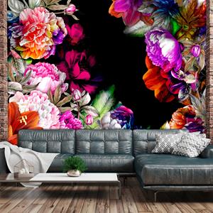 Karo-art Zelfklevend fotobehang - Warme Kleuren van de Zomer , Bloemen , Premium Print