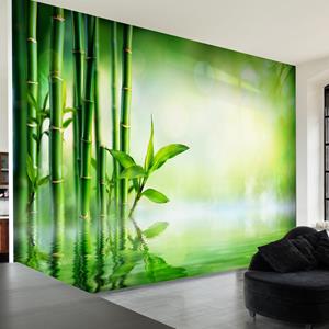 Karo-art Zelfklevend fotobehang - Baai van Bamboe , Premium Print