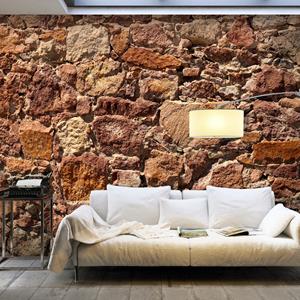 Karo-art Zelfklevend fotobehang - Ruwe muur, 8 maten, premium print