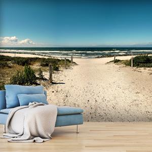 Karo-art Zelfklevend fotobehang - Fluistering aan de zee , Premium Print