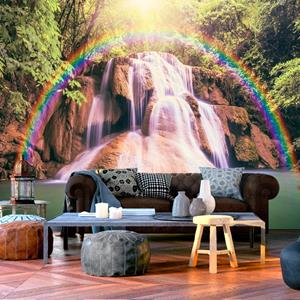 Karo-art Zelfklevend fotobehang - Magische waterval , Premium Print