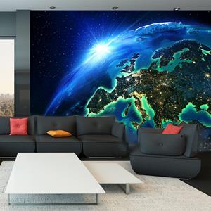 Karo-art Zelfklevend fotobehang - De Blauwe planeet , Aarde , Premium Print