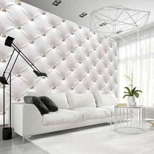 Karo-art Zelfklevend fotobehang - Witte elegantie, 8 maten, premium print