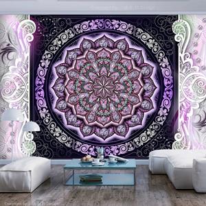 Karo-art Zelfklevend fotobehang - Mandala in het paars, Premium print