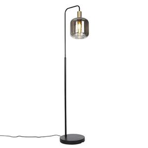 QAZQA Vloerlamp zuzanna - Grijs - Design - L 35.5cm