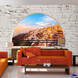 Karo-art Zelfklevend fotobehang - Santorini , Premium Print