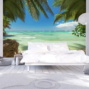 Karo-art Zelfklevend fotobehang - Ontspannen op het strand , Tropisch , Premium Print