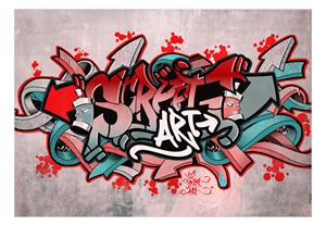 Karo-art Zelfklevend fotobehang - Graffiti Street Art III, 8 maten, Premium Print, eenvoudig aan te brengen, instructies bijgevoegd