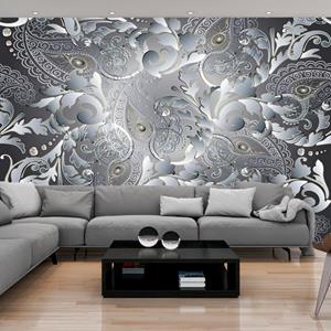 Karo-art Fotobehang - Oriëntaals Patroon , Mandala, premium print vliesbehang