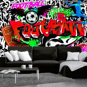 Karo-art Fotobehang -Passie voor Voetbal , Football, premium print vliesbehang