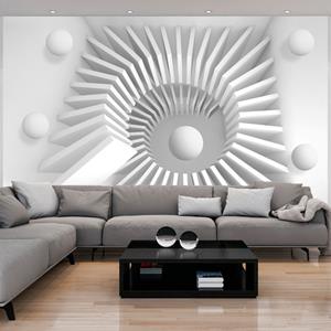 Karo-art Zelfklevend fotobehang - Witte puzzel, 8 maten, premium print