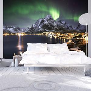Karo-art Zelfklevend fotobehang - Aurora Borealis , Noorder licht , Premium Print