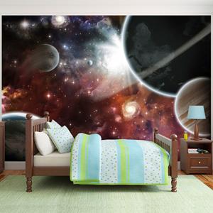 Karo-art Zelfklevend fotobehang - Lopen in de ruimte, 8 maten, premium print
