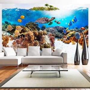 Karo-art Zelfklevend fotobehang - Zeedieren in de oceaan , Premium Print