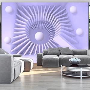 Karo-art Zelfklevend fotobehang - Lavendel doolhof, 8 maten, premium print