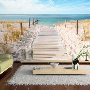 Karo-art Zelfklevend fotobehang - Vakantie aan het strand, 8 maten, premium print