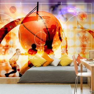 Karo-art Zelfklevend fotobehang - Basketbal, Prachtige sport, 8 maten, premium print
