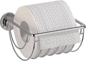Wenko Toilettenpapierhalter, WC-Rollenhalter Bovino Befestigen ohne bohren, Hang On Edelstahl
