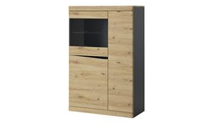 Highboard  Turino Neo ¦ holzfarben ¦ Maße (cm): B: 86 H: 130,8 T: 39,9  - Möbel Kraft