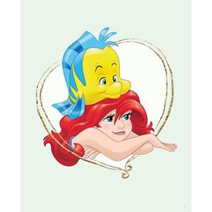 Komar Poster "Ariel & Fabius", Disney, (1 St.), Kinderzimmer, Schlafzimmer, Wohnzimmer