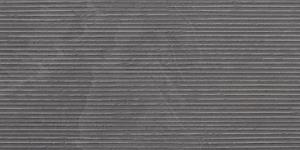 Jabo Tegelsample:  Overland Antracite Groove vloertegel 60x120cm gerectificeerd