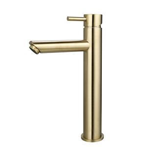 Sanilux Wastafelmengkraan  Opbouw Hoog 12.5x29.6 cm Goud Geborsteld