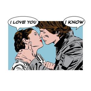 Komar Poster Star Wars Classic stripverhaal aandeel Leia Han