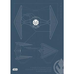 Komar Poster Star Wars Blueprint Sith TIE-Fighter